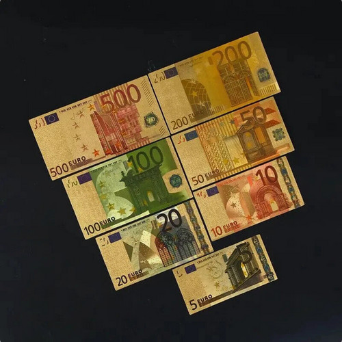 Banconote euro oro set - , 7