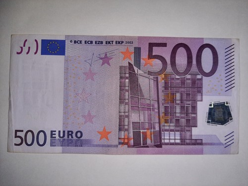 Banconota 500 euro - euro, trichet