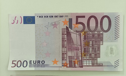 Banconota 500 euro 2002 - 500, rara