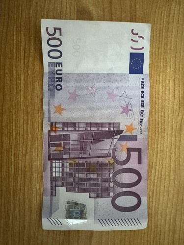 Banconota 500 euro da - da,