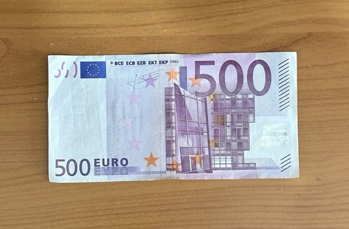 Banconota 500 euro serie x - da,