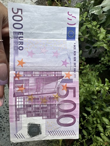 Banconota 500 euro - da, numero