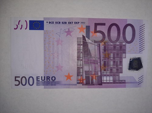 Banconota 500 euro - da, trichet