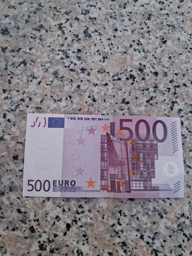 Banconota 500 euro serie - euro, x