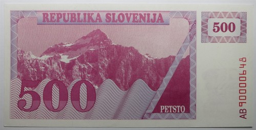 Slovenia 500 tolarjev - slovenia, unc