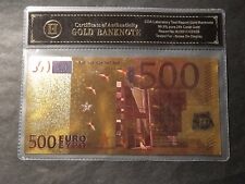 BANCONOTA DORATA 500 EURO DA